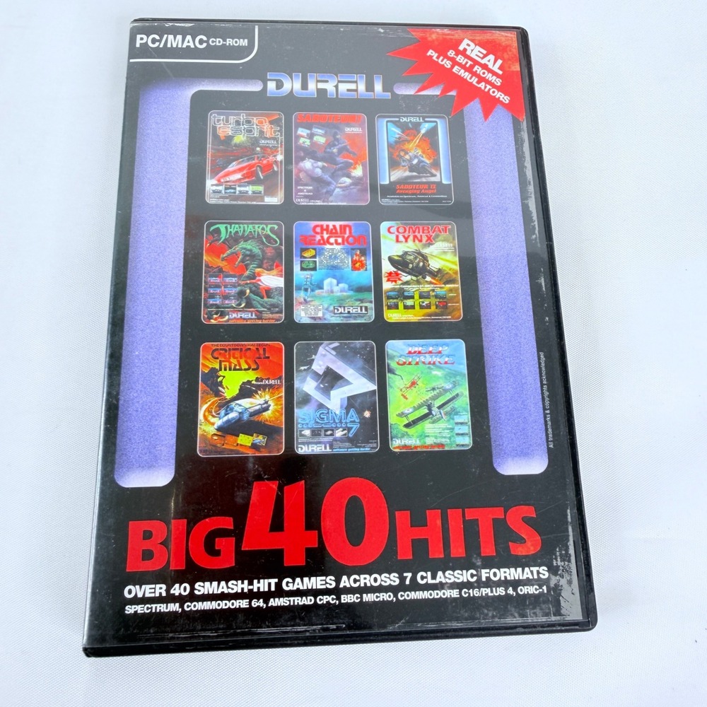 Durell Big 40 Hits Retro Gamer Issue 11 PC Mac CD-ROM 8-Bit ROMs Emulators 2004